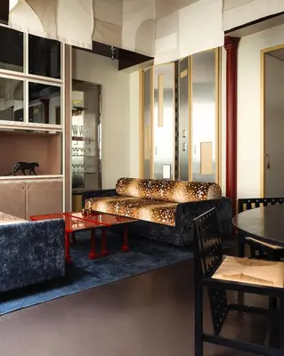 Coin salon dans l'établissement Pied A Terre Oberkampf