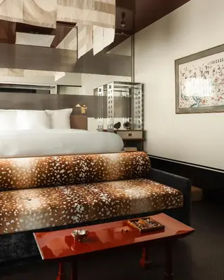 Coin salon dans l'établissement Pied A Terre Oberkampf