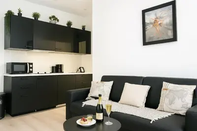 Cuisine ou kitchenette dans l'établissement ARC DE TRIOMPHE-CARNOT Luxury & Design