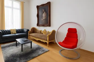 Coin salon dans l'établissement ARC DE TRIOMPHE-CARNOT Luxury & Design