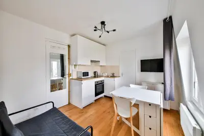 Cuisine ou kitchenette dans l'établissement Belle vue 2