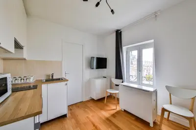 Cuisine ou kitchenette dans l'établissement Belle vue 2