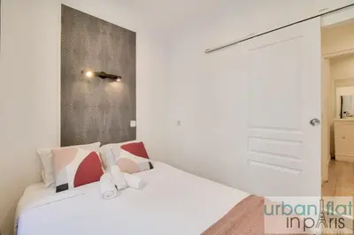 Un ou plusieurs lits dans un hébergement de l'établissement 24 - Luxury Home in Paris Montorgueil
