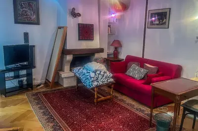 Télévision ou salle de divertissement dans l'établissement Superb apartment in the Marais