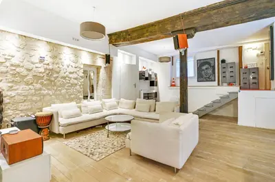 Coin salon dans l'établissement LUXURY LOFT CENTER OF PARIS