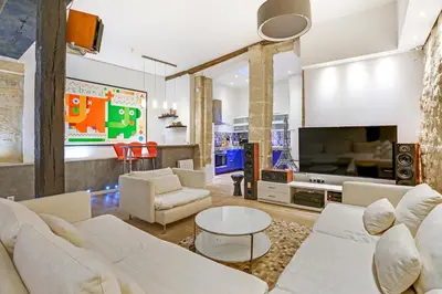 Télévision ou salle de divertissement dans l'établissement LUXURY LOFT CENTER OF PARIS