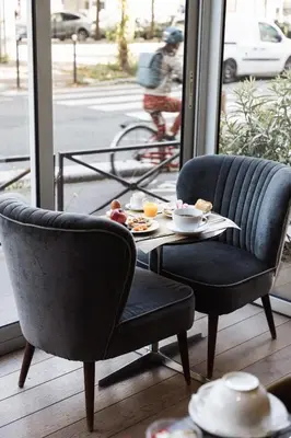 Coin salon dans l'établissement Hôtel Eiffel Segur