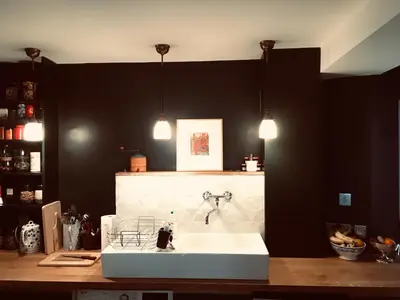 Cuisine ou kitchenette dans l'établissement Elegant and cosy flat near Montmartre