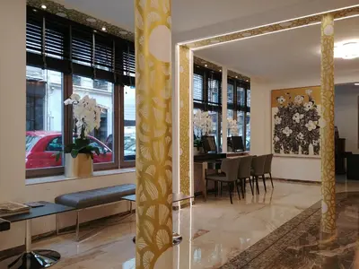 Coin salon dans l'établissement Hotel Aida Opera