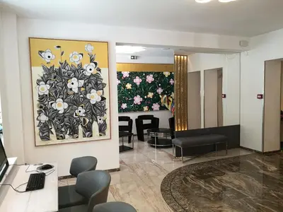 Coin salon dans l'établissement Hotel Aida Opera