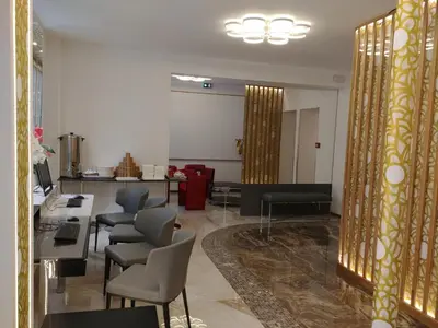 Coin salon dans l'établissement Hotel Aida Opera