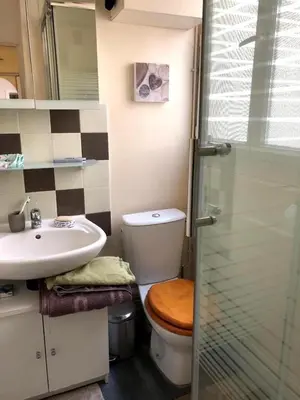 Salle de bains dans l'établissement L'appartement Boulnois