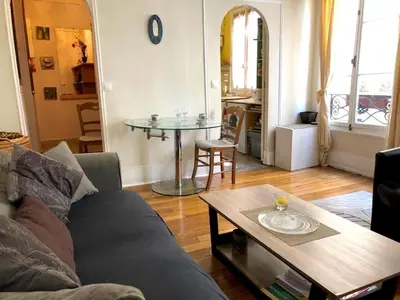Coin salon dans l'établissement L'appartement Boulnois