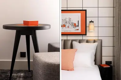Coin salon dans l'établissement Hôtel Moderniste