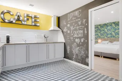 Un ou plusieurs lits dans un hébergement de l'établissement Loft Design - 8 guests - Heart of Paris
