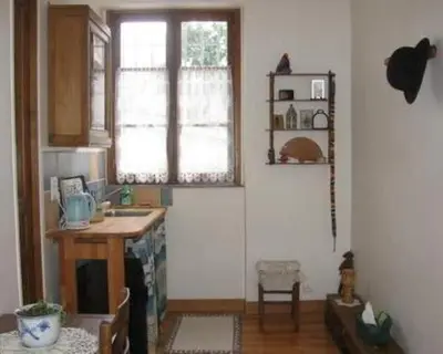 Cuisine ou kitchenette dans l'établissement Chambres d'hôtes Haut de Belleville