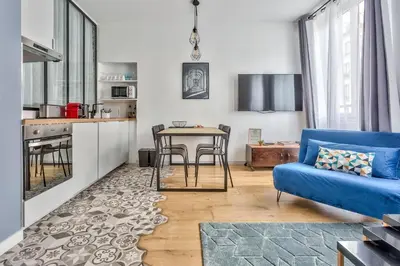 Cuisine ou kitchenette dans l'établissement Amazing 2 Rooms Flat near Bastille - An Ecoloflat