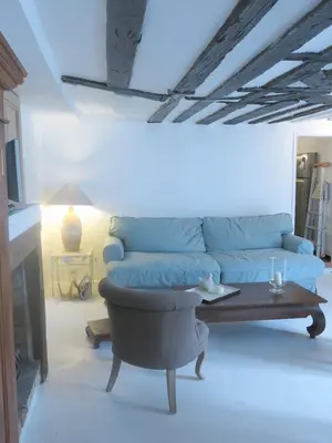 Coin salon dans l'établissement Apartment Saintonge CityCosy