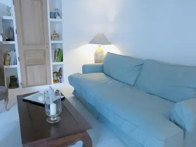 Coin salon dans l'établissement Apartment Saintonge CityCosy