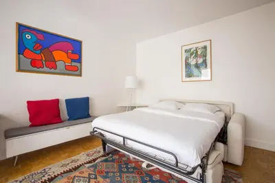 Un ou plusieurs lits dans un hébergement de l'établissement Veeve - A Pop of Colour