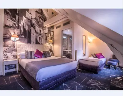 Un ou plusieurs lits dans un hébergement de l'établissement Hotel Ascot Opera