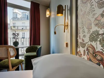 Coin salon dans l'établissement Mercure Paris Notre Dame Saint Germain des Prés