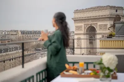Balcon ou terrasse dans l'établissement Hôtel Napoleon Paris
