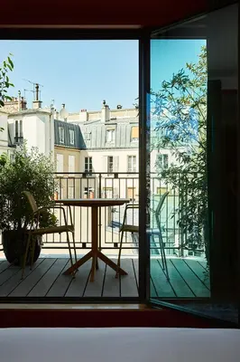 Balcon ou terrasse dans l'établissement Hôtel Le Ballu