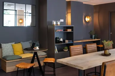 Coin salon dans l'établissement Aparthotel 37 Lodge Courbevoie Paris La Défense
