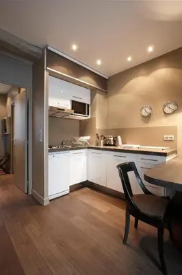 Cuisine ou kitchenette dans l'établissement Hotel Louison