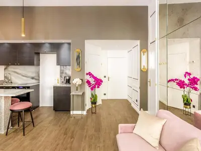 Cuisine ou kitchenette dans l'établissement Merveil - Luxury Suite - Marais - Archives I