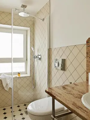 Salle de bains dans l'établissement New Hotel Lafayette