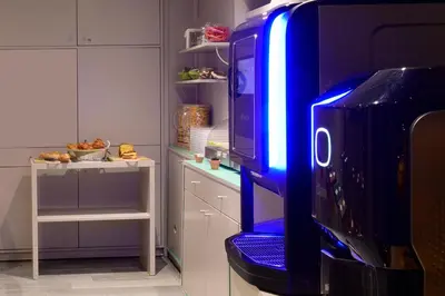 Cuisine ou kitchenette dans l'établissement Jardins de Montmartre