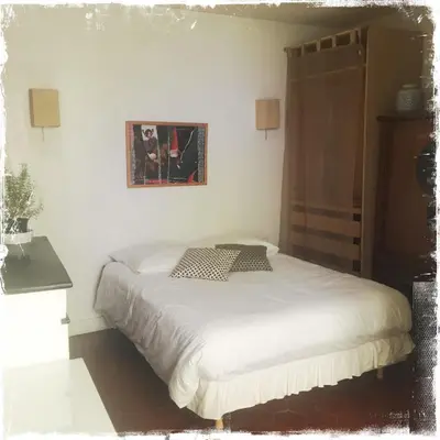Un ou plusieurs lits dans un hébergement de l'établissement L'académie de Clémence, Guest House Paris-Roland-Garros