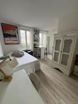Un ou plusieurs lits dans un hébergement de l'établissement L'académie de Clémence, Guest House Paris-Roland-Garros