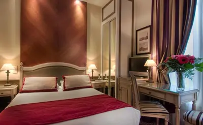 Un ou plusieurs lits dans un hébergement de l'établissement Best Western Premier Trocadero La Tour