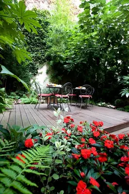 Jardin de l'établissement Dièse Hôtel Bastille