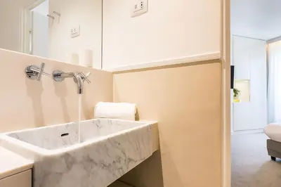 Salle de bains dans l'établissement Hotel Le Friedland