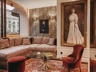 Coin salon dans l'établissement Hôtel Maison Malesherbes