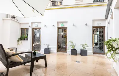 Coin salon dans l'établissement Villa Lutèce Port Royal