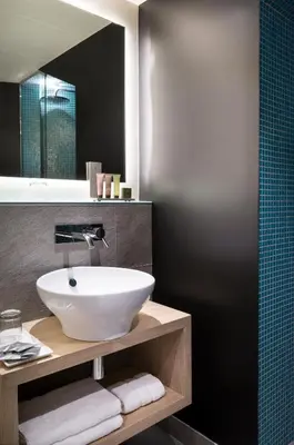 Salle de bains dans l'établissement Hotel Max