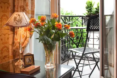 Balcon ou terrasse dans l'établissement Hotel Residence Henri IV