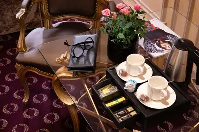 Plateau bouilloire dans l'établissement Hotel Residence Henri IV