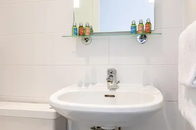 Salle de bains dans l'établissement Hotel de l'Aqueduc
