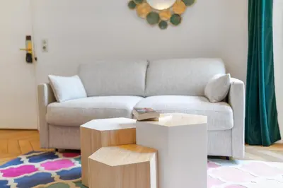 Coin salon dans l'établissement HotelHome Paris 16