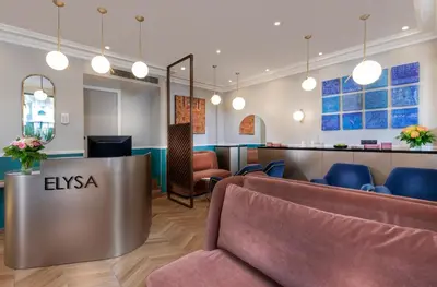 Coin salon dans l'établissement Hotel Elysa-Luxembourg