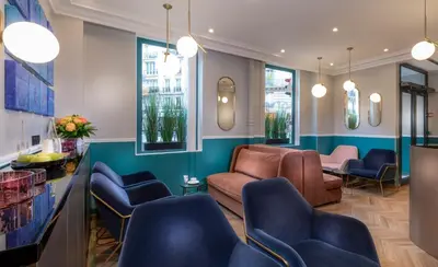 Coin salon dans l'établissement Hotel Elysa-Luxembourg