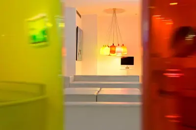 Salle de bains dans l'établissement Color Design Hotel