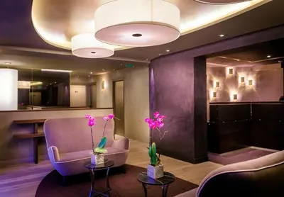 Coin salon dans l'établissement Hotel Armoni Paris