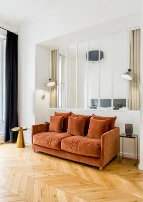 Coin salon dans l'établissement Habitat Parisien - 1BR-1BA - Louvre
